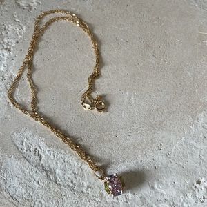 Dainty Gem Mini Disco Necklace